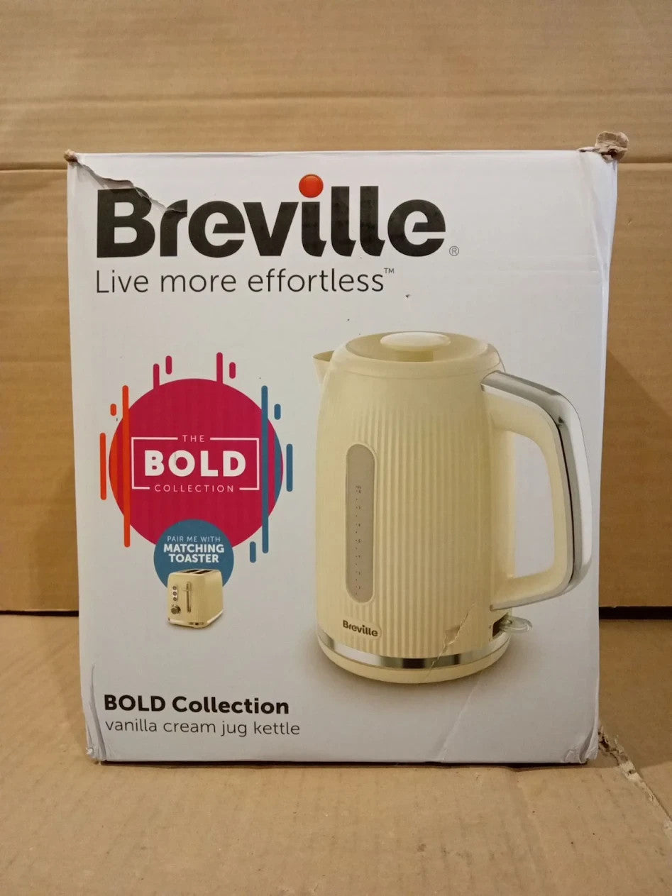 Breville VKT223 Bold Vanilla Cream Silver Electric Kettle 1.7L 3kW Fast Boil