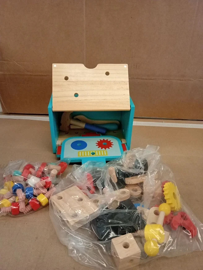 Lehoo Castle Wooden Robot Kids Tool Set Montessori Educational Toy Ages 2-4 New