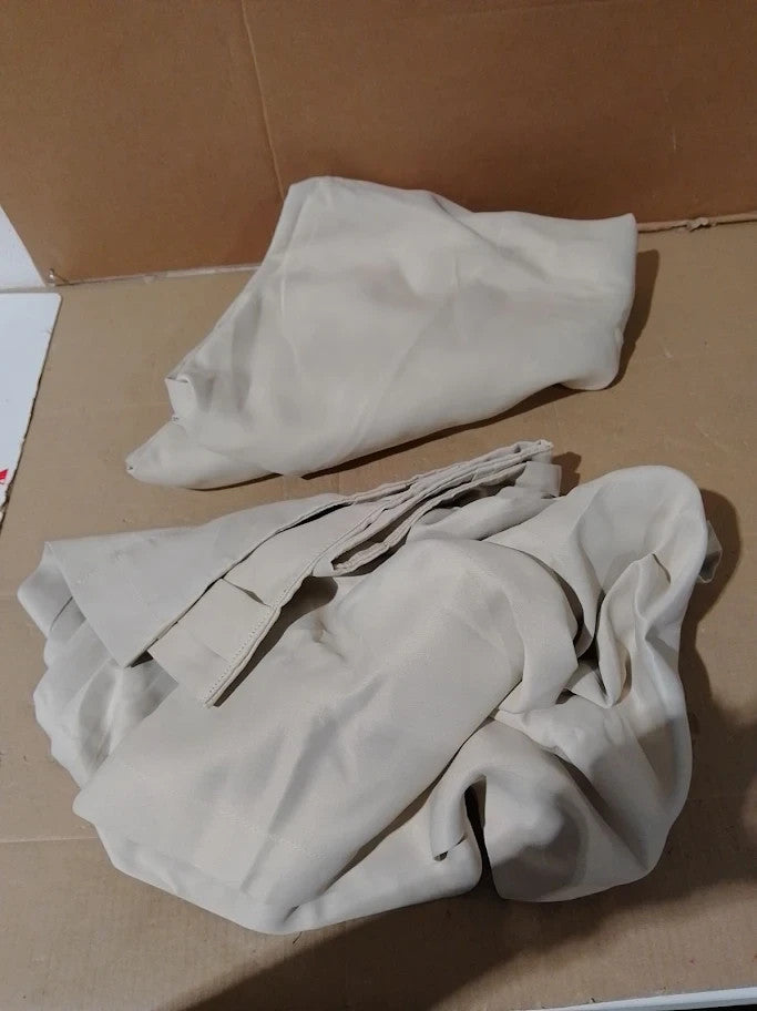 Hpd Half Price Drapes Room Darkening Curtains 50x120 Long Bedroom Cream New