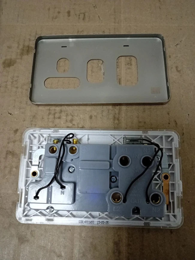 Schneider Electric Lisse Screwless Deco Switched Cooker Control Unit 13 A Single