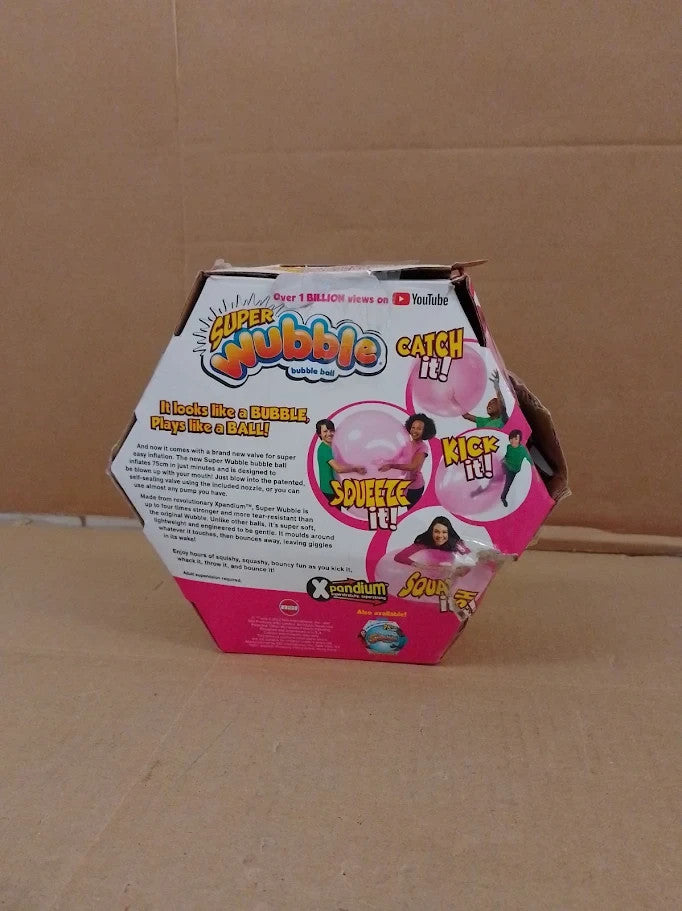 Wubble Super Bubble Ball Pink Plays Like Ball Inflates To 80cm Tall 6+