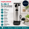 Morphy Richards 3in1 Electric Tin Can Opener Knife Sharpener Bottle Cap 432030