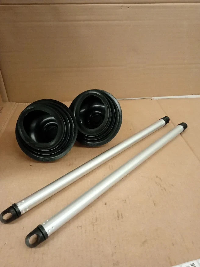 NEIKO 60170A Heavy Duty Toilet Plungers Dual Pack All Angle Black Durable New