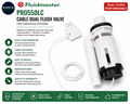 Fluidmaster PRO550LC Cable Dual Flush Valve Concealed Cisterns White