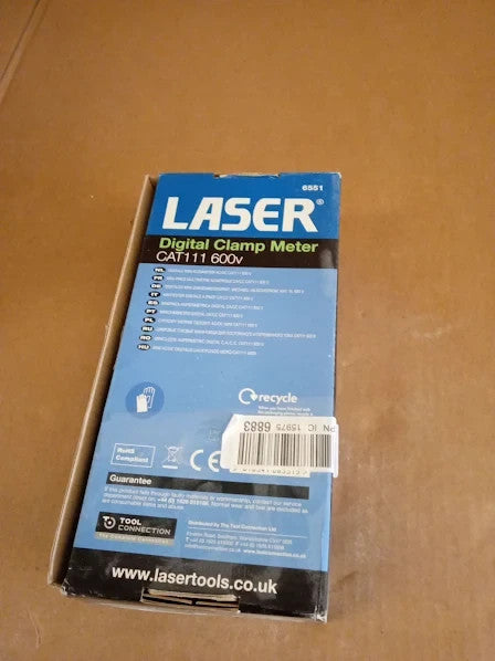 Laser 6551 Mini AC DC Digital Clamp Meter CAT III 80A 6.7x11.2x23.7cm New