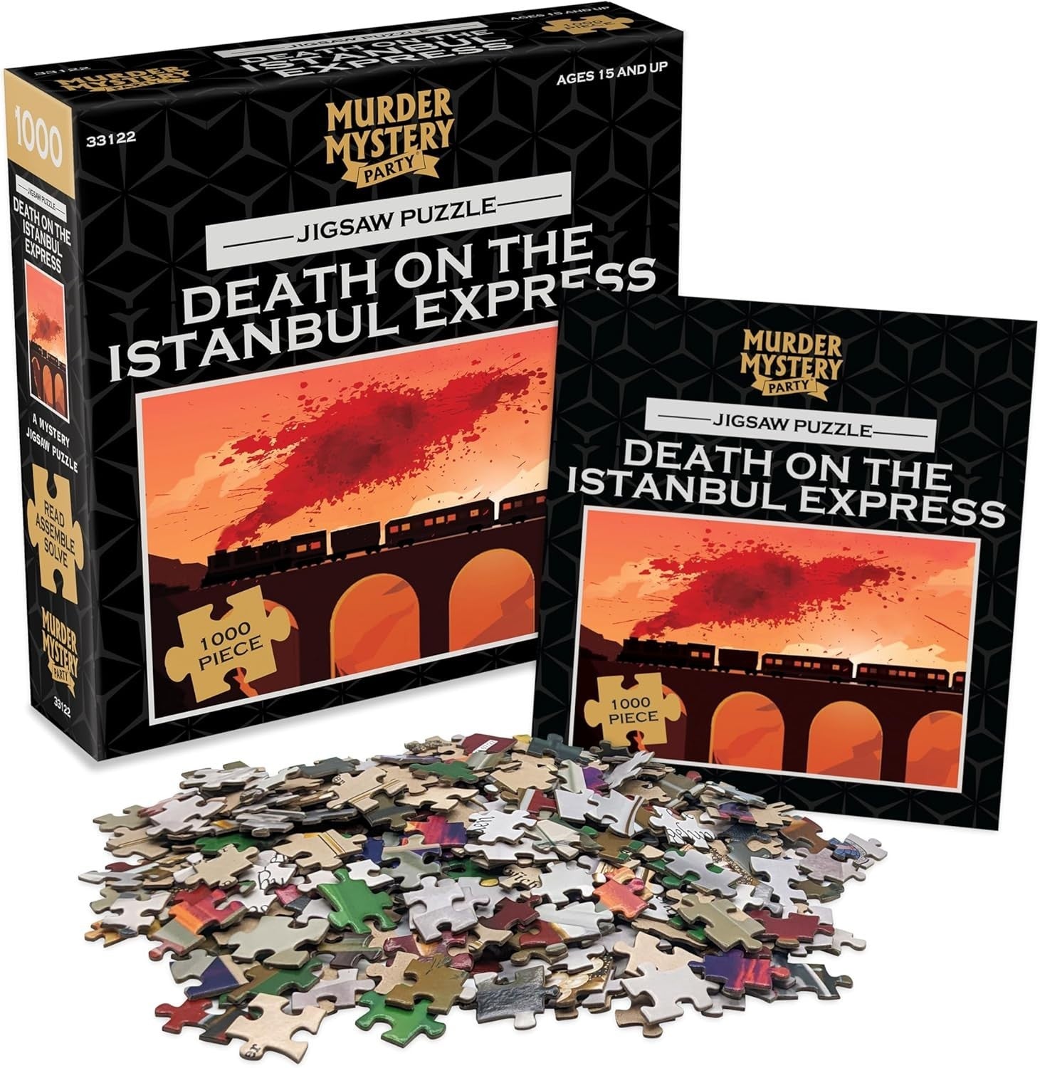 University Games 33122 Death The Istanbul Express 1000pcs Murder 14+ New