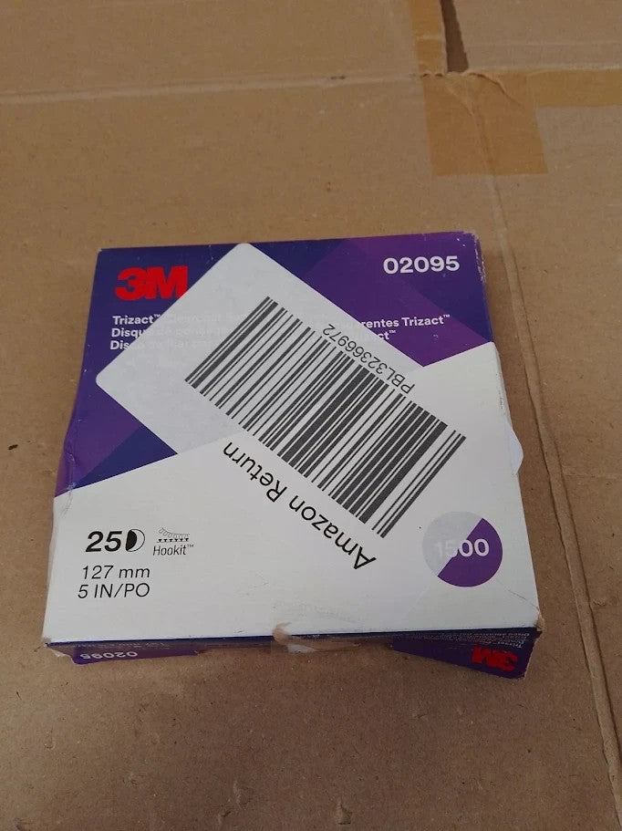 3M Trizact Hookit Clear Coat Sanding Disc 02095 5in Light Grit New