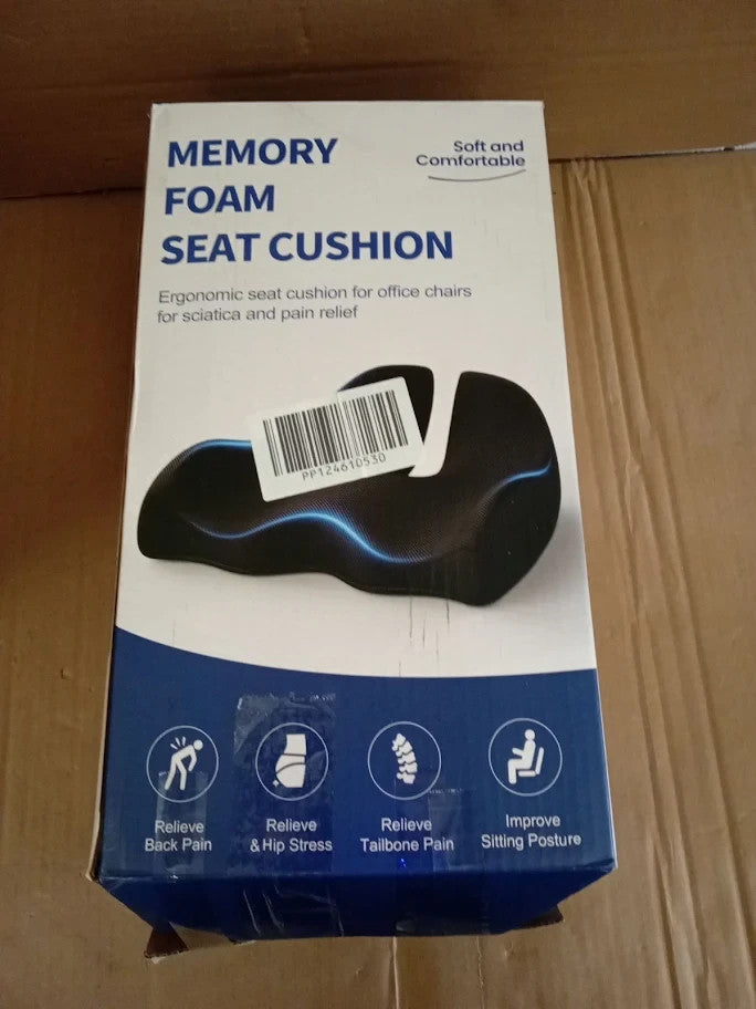 Benazcap XL Memory Seat Cushion For Office Chair Ergonomic Cushions Pad New