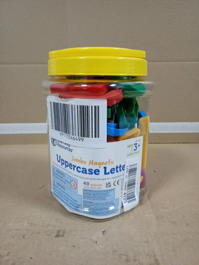 Learning Resources Jumbo Magnetic Uppercase Letters ABC Alphabet Learning Set