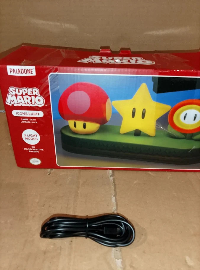 Paladone Super Mario Icon Light Officially Licensed Mario Brothers Free Standing
