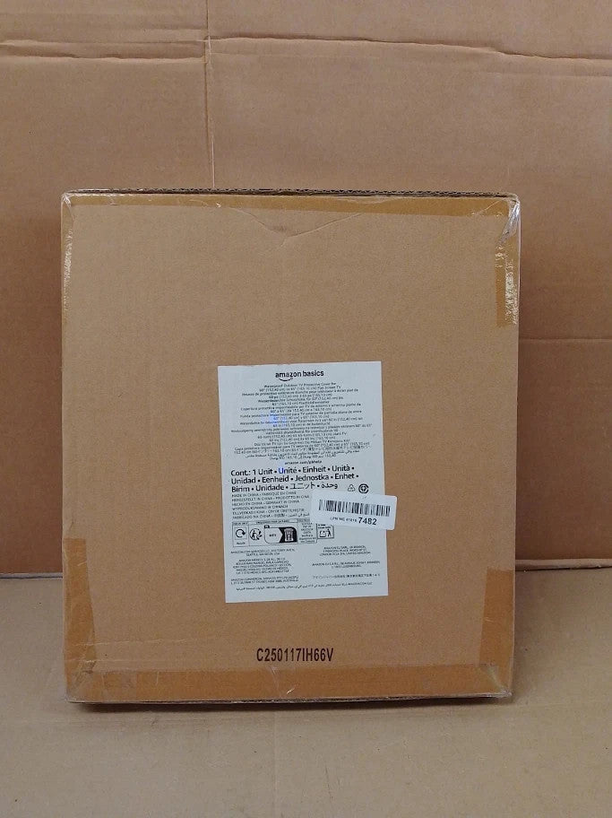 Amazon Basics Waterproof Outdoor TV Cover 60 - 65inch Flat Screen TVs 144 New