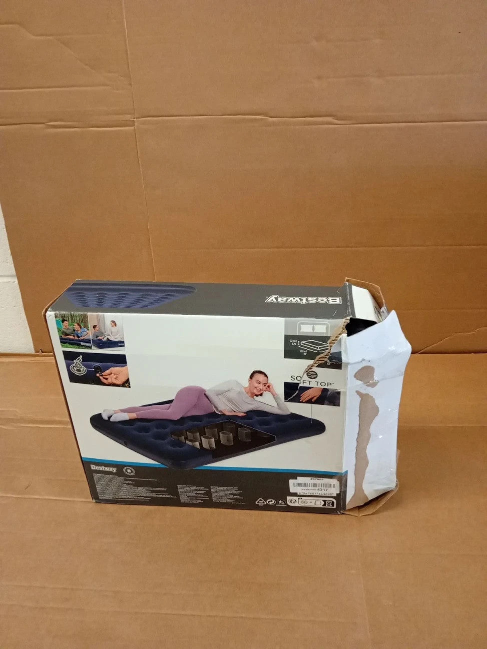 Pavillo Bestway Air Mattress Full Size Inflatable Indoor Outdoor 191x76x22cm New