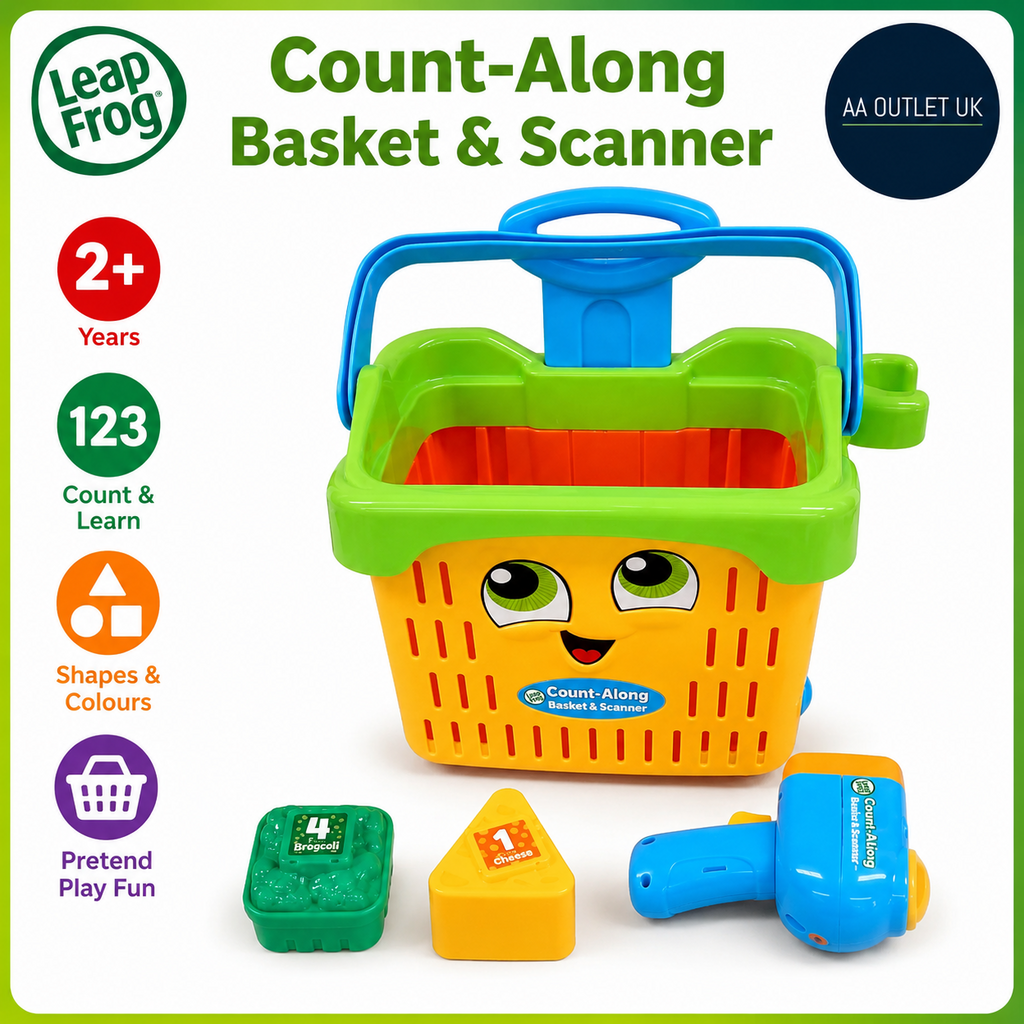 LeapFrog Count Along Basket Scanner Roleplay Toy Children Interactive 2+ New