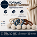 Pinowu Curtain Tie Backs Magnetic 5pcs Curtain Holdbacks Elegant Pearl