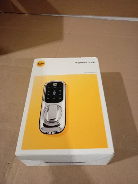 Yale Keyless Connected No Module Chrome Lockcase Alarm 8x6.5x15cm New