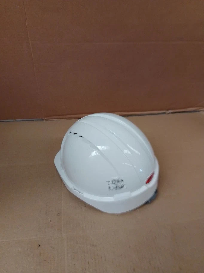 White Safety Hard Hat Vented Protective Safety Helmet Ratchet Adjustable New