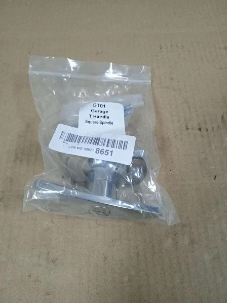 Sterling GT01 Garage T Handle Silver Extra Long Screws 11.9x7.6cm New