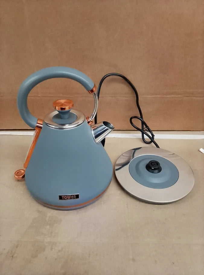 Tower T10044rgg Cavaletto Pyramid Kettle Fast Boil Detachable Filter 1.7 New