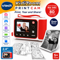VTech KidiZoom PrintCam Red Digital Instant Camera Children Built In Age 5+