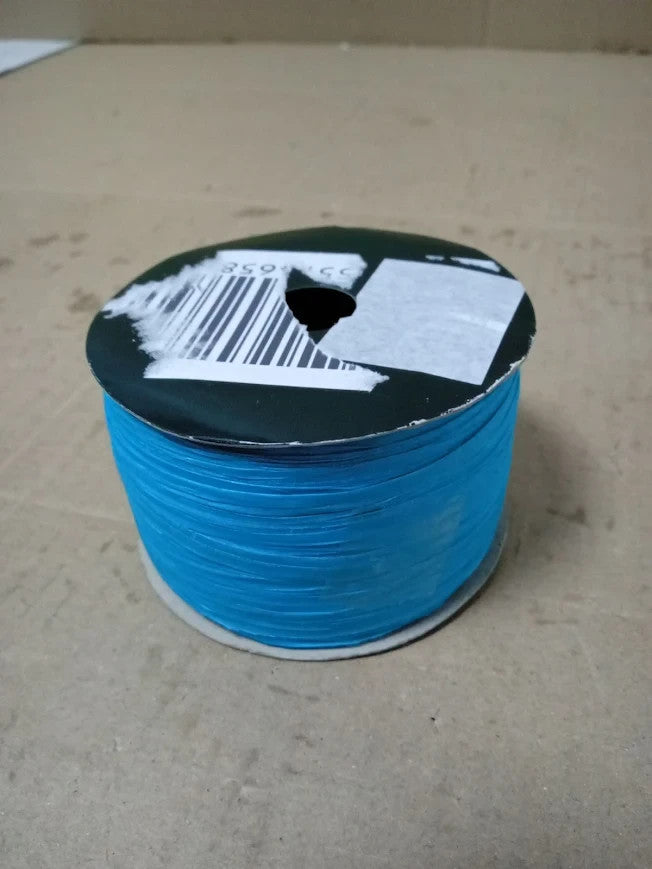 Italian Options Paper Raffia Ribbon 7mmx100m Turquoise New
