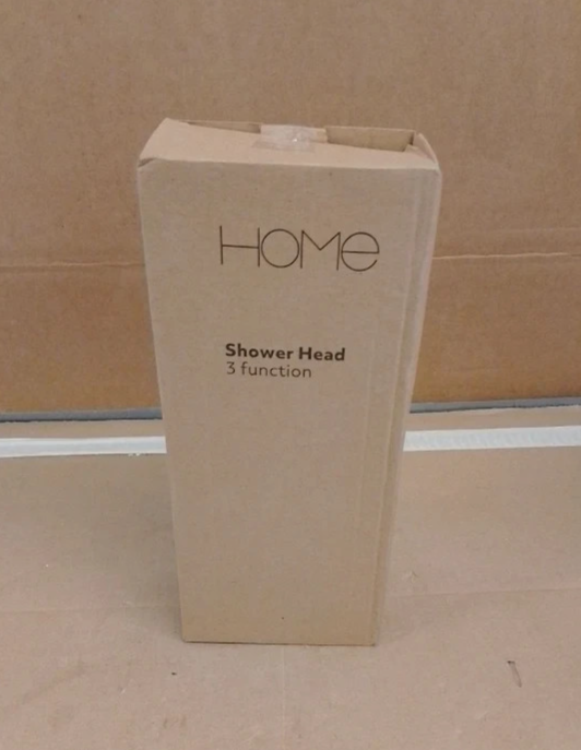 Argos Home Black 3 Mode Shower Head Bathroom Handheld Water Spray Design New
