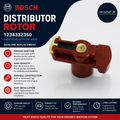 Bosch 1234332350 Distributor Rotor Brown Ignition Arm Genuine Replacement Design
