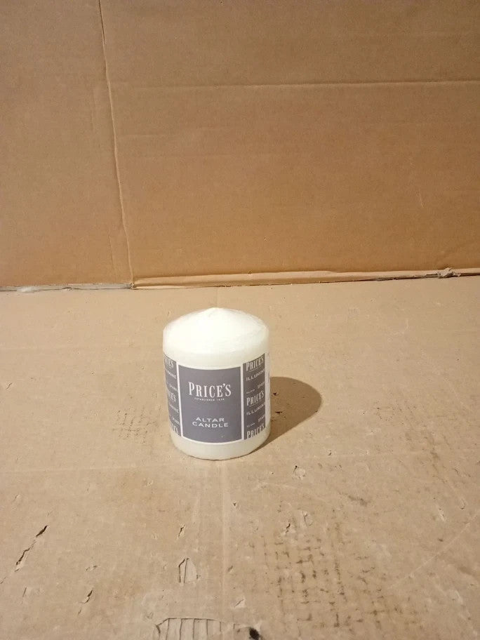 Prices Candles Altar Candle 100x80mm Unscented Up To 50 Hour Burn Time New