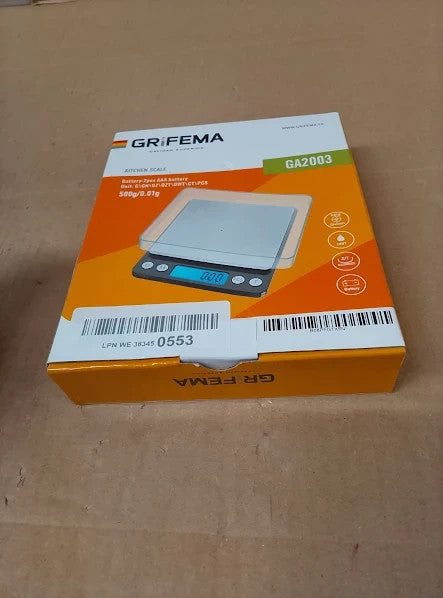 Grifema GA2003 Digital Kitchen 500g 0.05g Food Weighing Scale New
