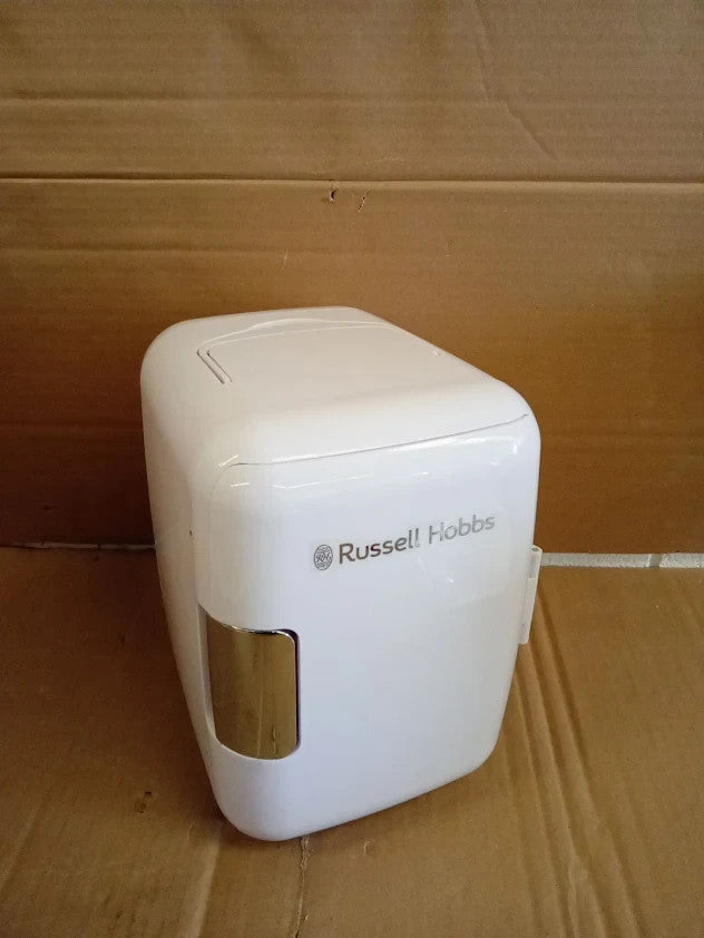 Russell Hobbs RH4CLR1001 4L 6 Can Portable Mini Cooler Warmer For Drinks White