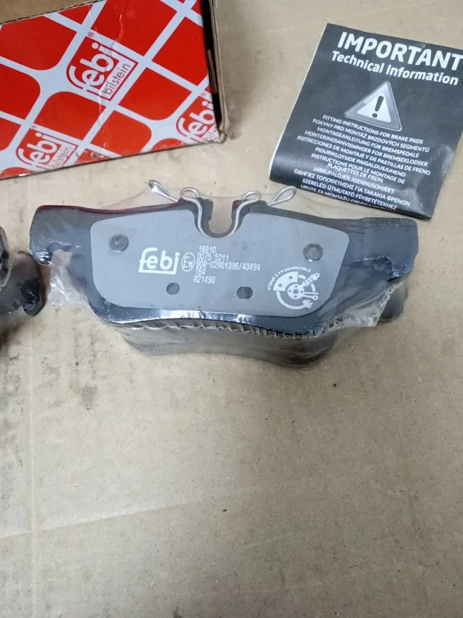 Febi Bilstein 16910 Brake Pad Set 1 Unit Metal Passenger Car New