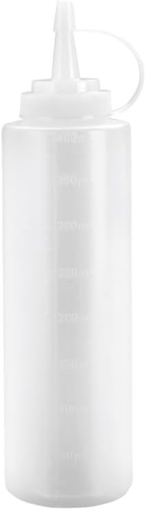 Ibili 773904 Plastic Squeeze Bottle White 400ml New