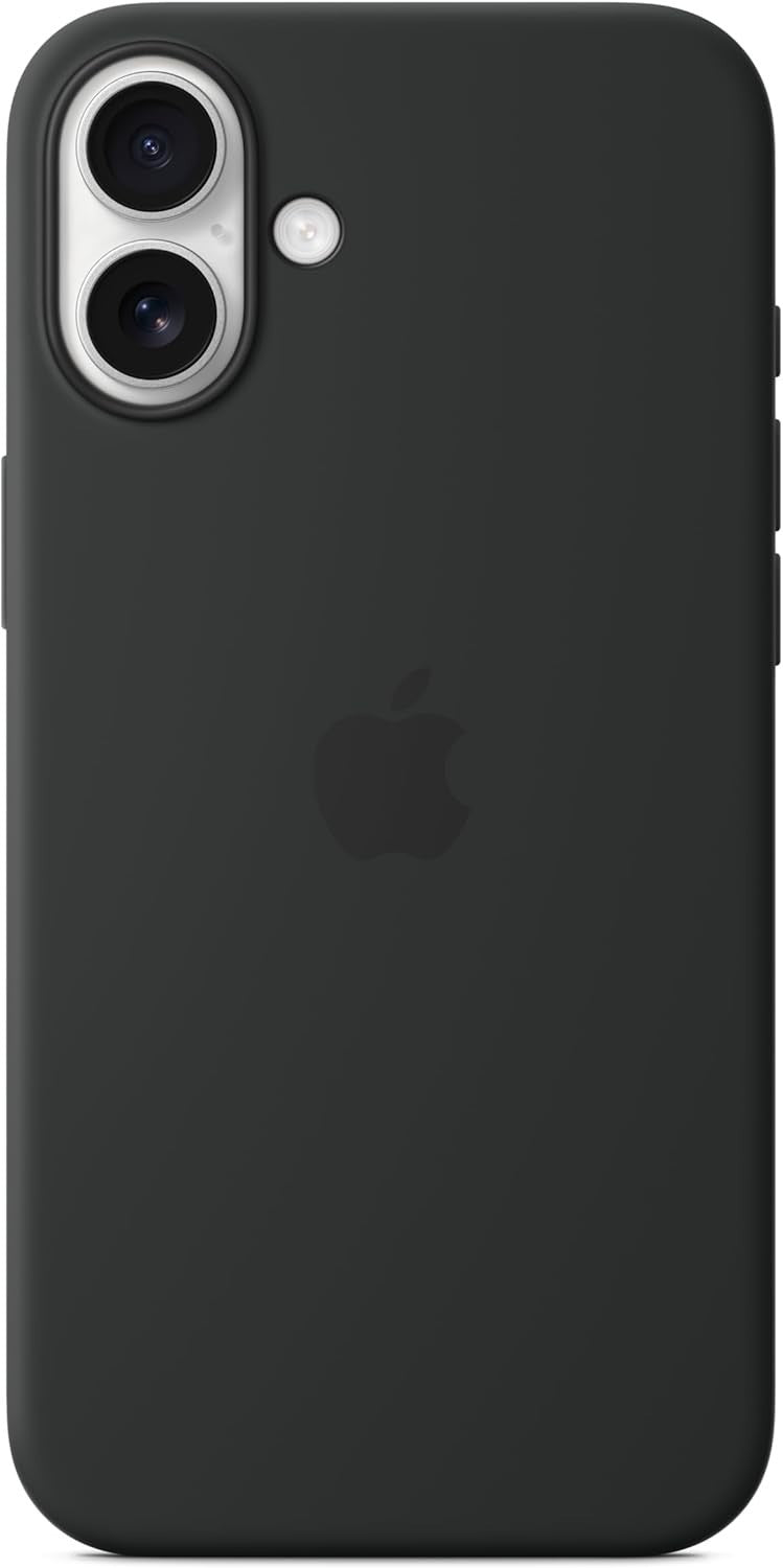 Apple iPhone 16 Plus Silicone Case MagSafe Water Resistant Black New