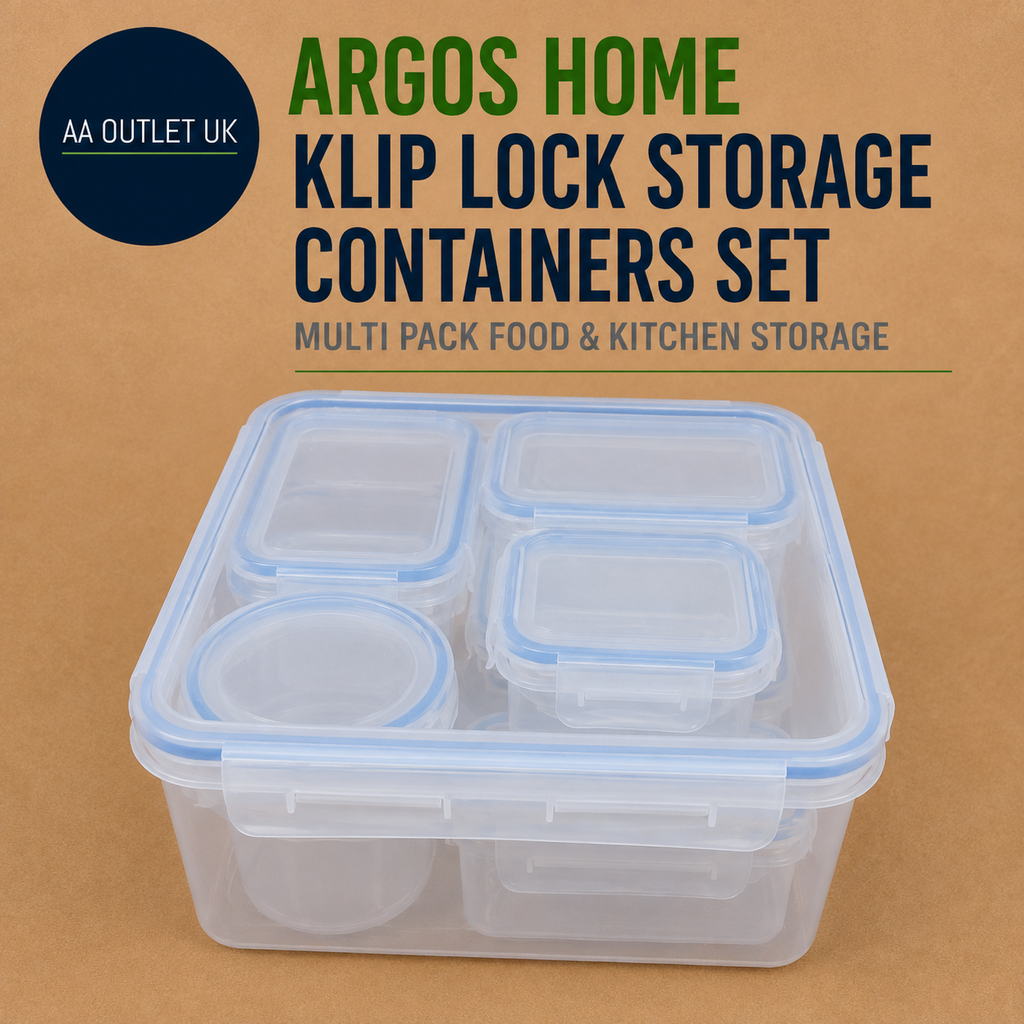 Argos Home Multi Pack Klip Lock Storage Containers Food Kitchen Set Design
