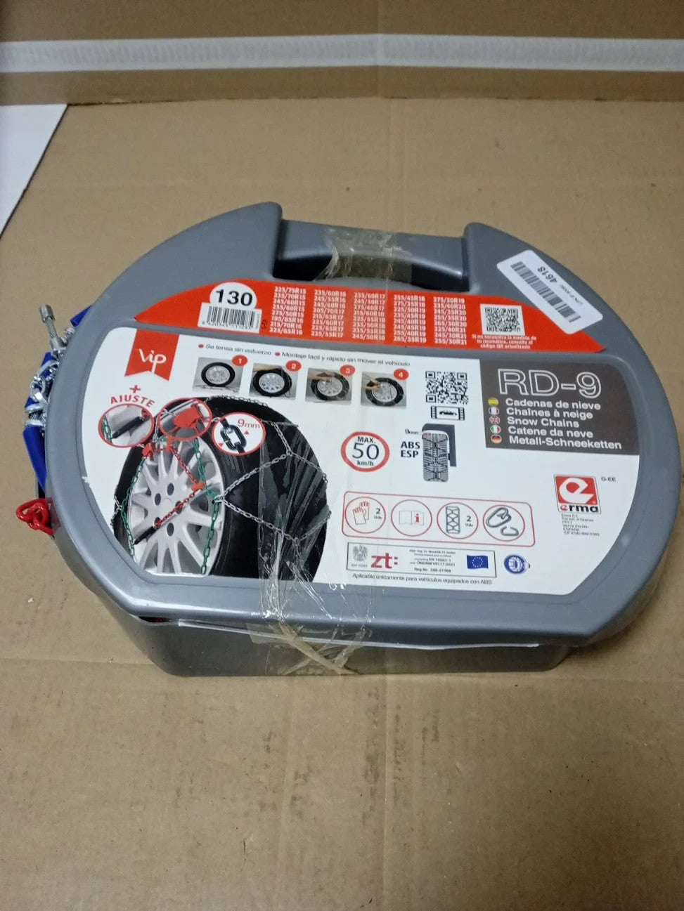 Snow Chains Cars Adjustable Universal 195mm-265mm Mud Sand Snow Climbing New