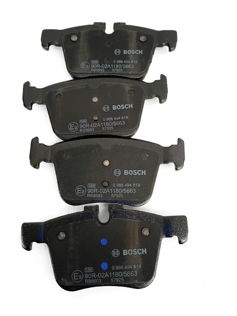 Bosch BP1993 Rear Brake Pads 4 Pieces Car ECE R90 Low Noise Dust Copper Fre New