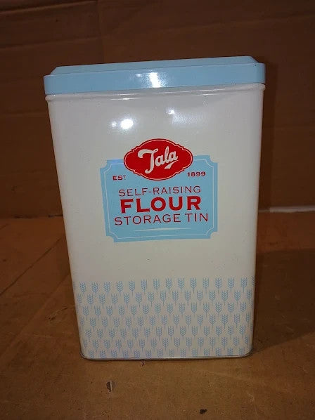 Tala Originals Self Raising Flour Storage Tin Blue Durable 12x9.5x19cm