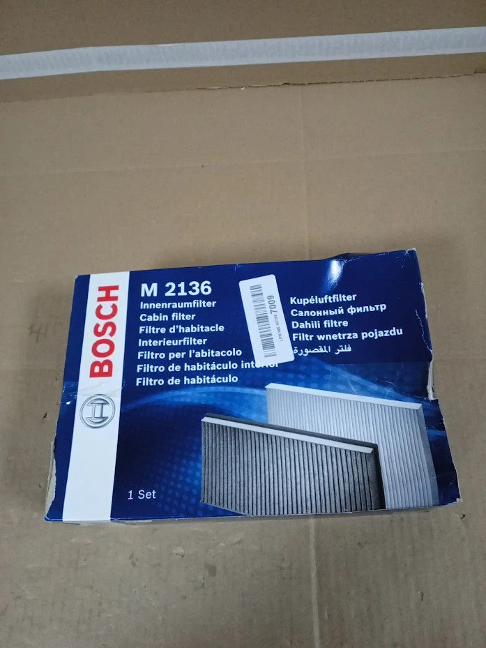 Bosch M2136 Cabin Air Filter 2 Pieces Pollen Dust Replacement Durable Design New