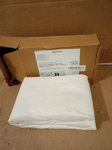 Amazon Basics Bedding Soft Microfibre Super King Fitted Sheet 180x200cm
