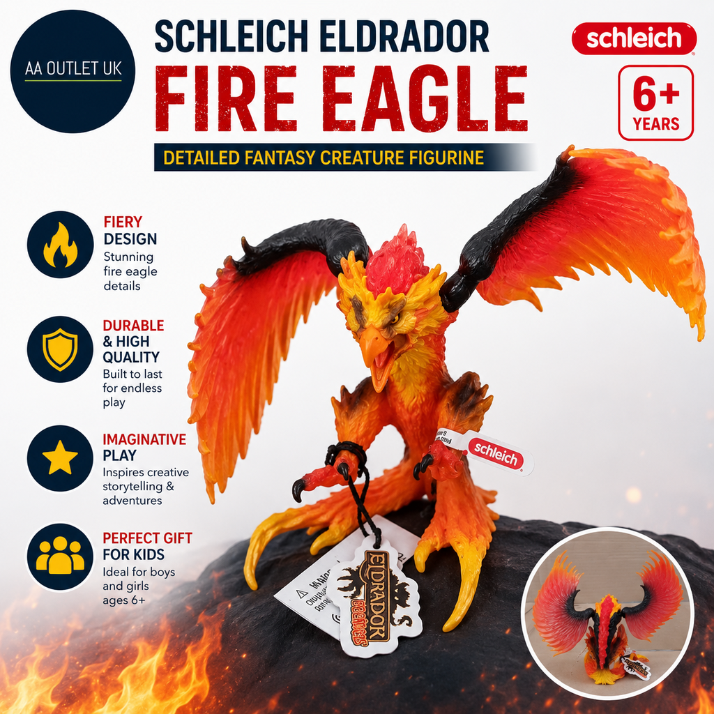 Schleich ELDRADOR 4.9" Figurine Fire Eagle Fantasy 42511 Toy Creature Ages 6+