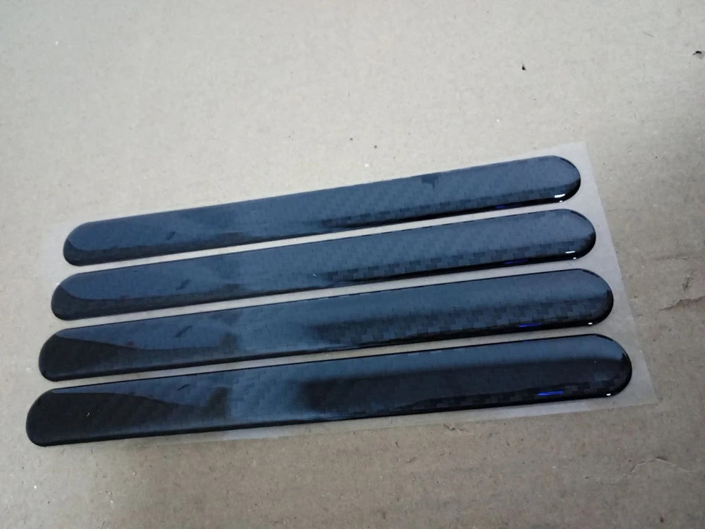 Universal Carbon Fibre Look Car Door Protector Strips Anti Collision Guards New
