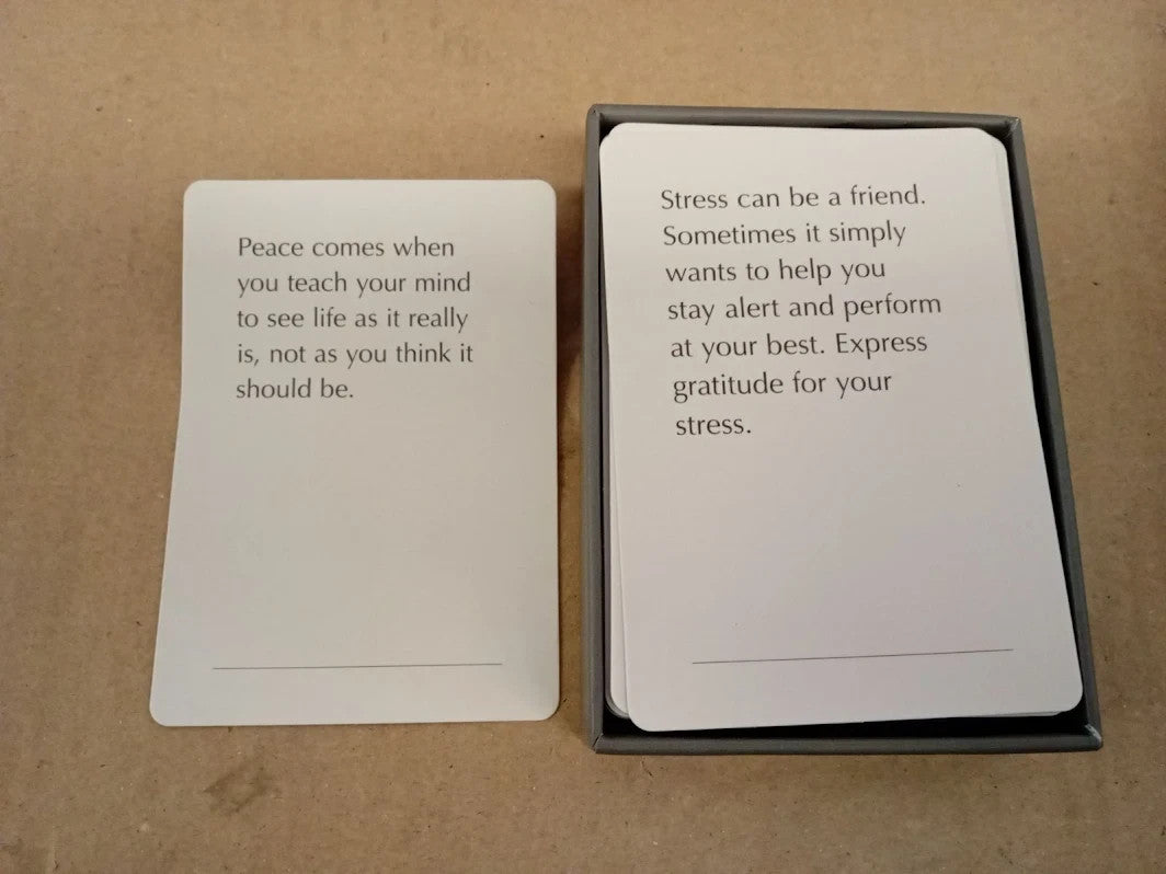 Mal Paper Stress Relief Affirmation Cards Deck Meditation Calm Positive