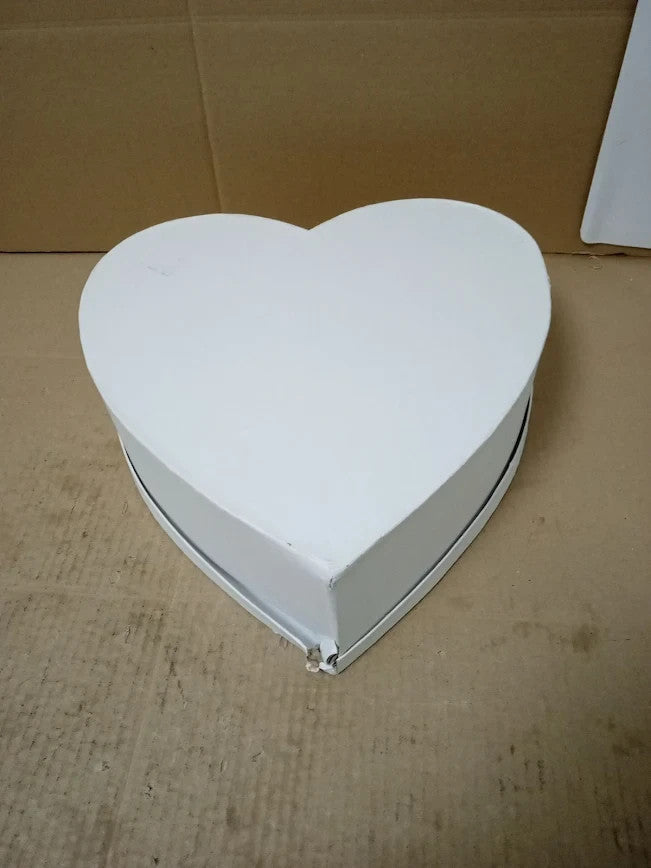 Rayher Heart Shaped Papier Mache Box Lid Crafting Decoupage Design Storage