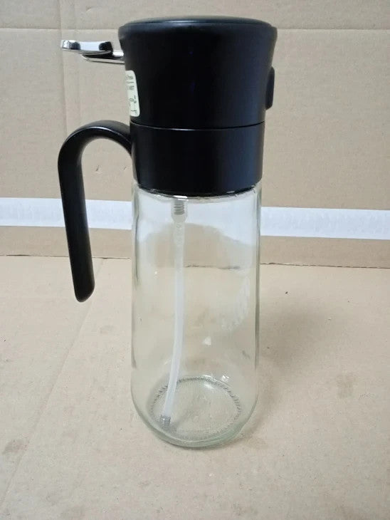 Euqvunn Oil Spray Bottle Glass Dispenser Fine Clog Resistant Filter Kitchen