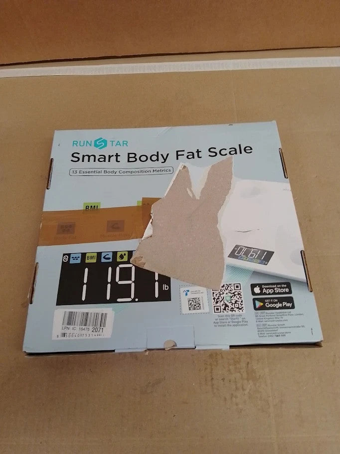 Runstar Smart Scale Body Weight Fat Percentage High Accuracy Digital New
