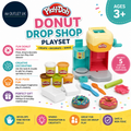 Play Doh Donut Drop Shop Playset Play Food Toy Kids Arts Crafts 3+