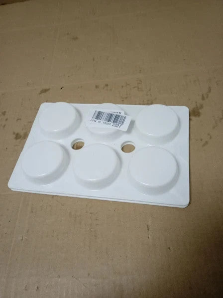Major Brushes Modern 6 Well Economy Palette Strong Plastic 23x15cm New