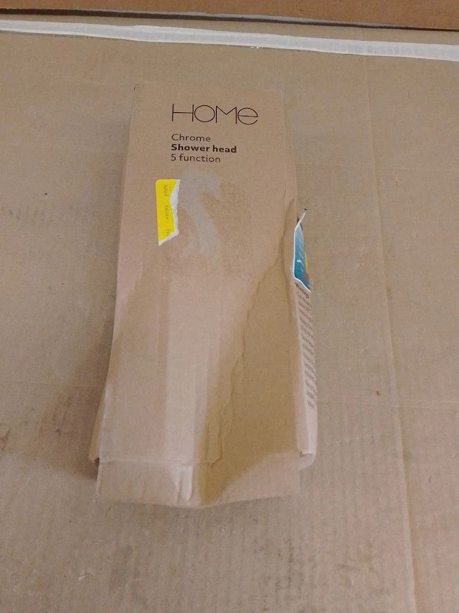 Argos Home Chrome 5 Mode Shower Head Bathroom Adjustable Handheld Spray New