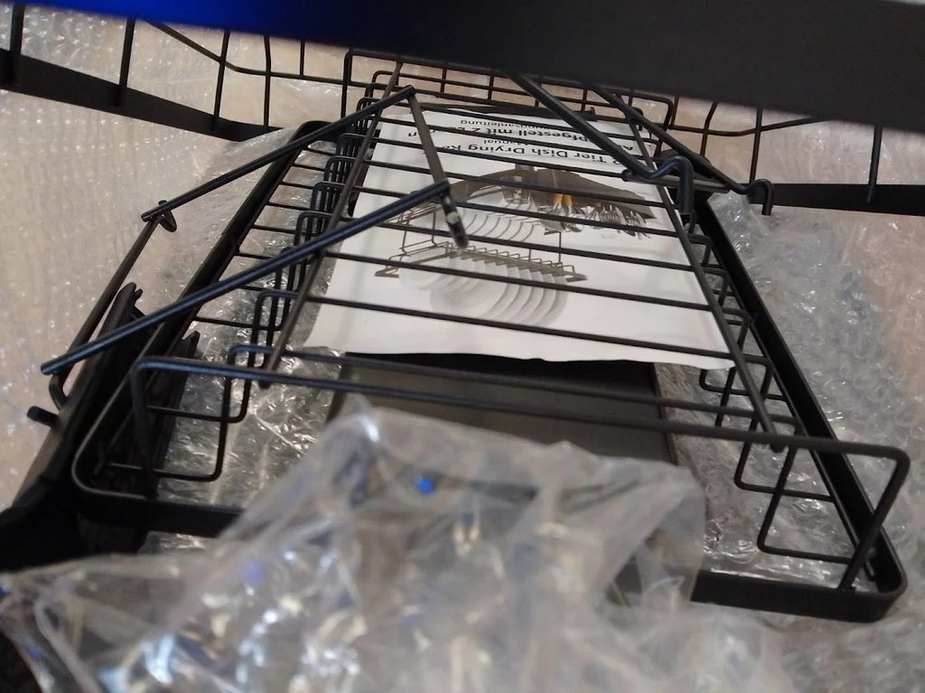 Rottogoon Large Dish Drying Rack 2Tier Stainless Steel Racks For Kitchen New