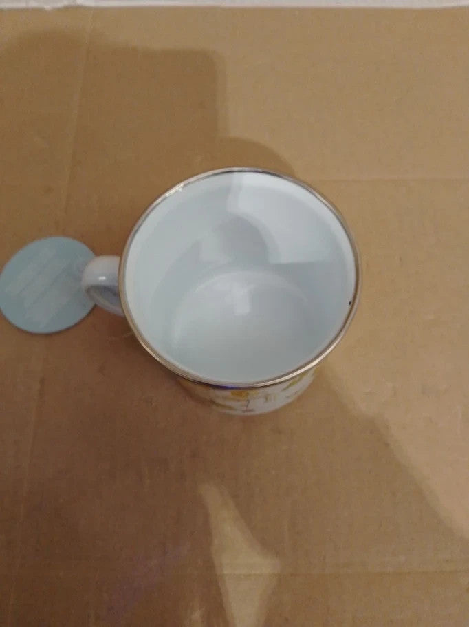 Peter Rabbit Enamel Mug Flopsy Bunnies 320ml Dishwasher Safe White New