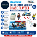 Playmobil 70572 City Action Police Bank Robber Chase Playset Role Play Toy Ages